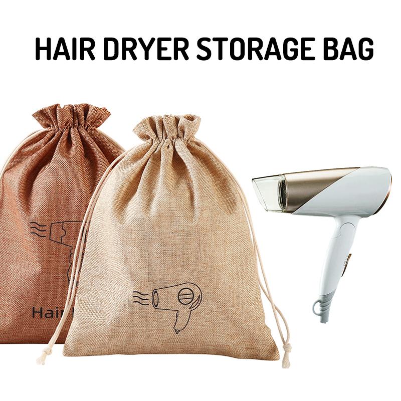 Drawstring Gym Bag - Tragbare Aufbewahrungstasche mit Kordelzug für Haartrockner