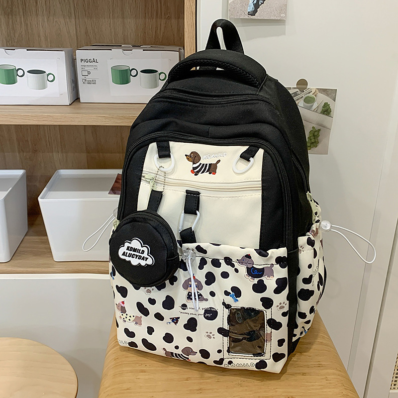 School Backpack Teen - Süßer, gespleißter Rucksack im College-Stil für