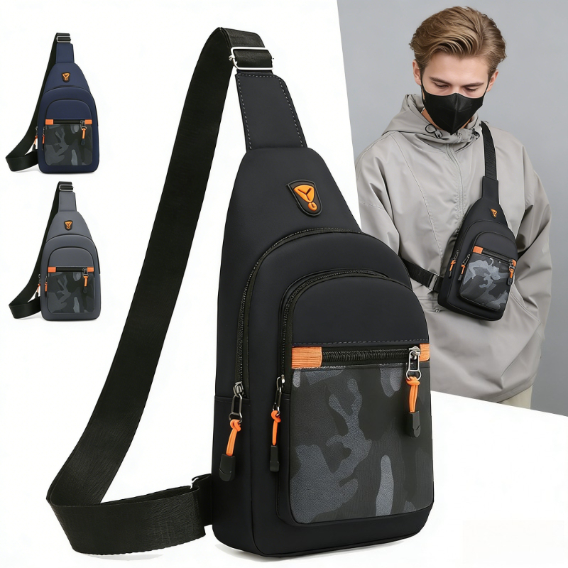 Hydration Pack Outdoor - Wasserabweisende Diebstahlsichere Brusttasche für Herren Langlebiges