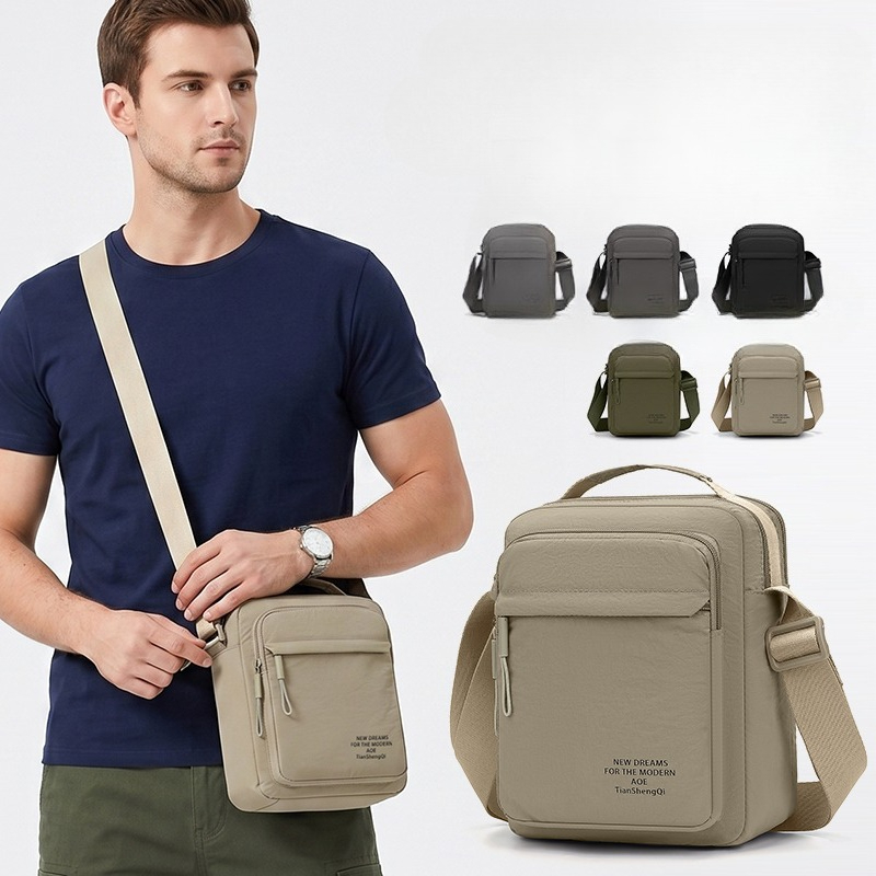 Sling Backpack Shoulder - Herren Nylon Crossbody-Rucksack Modisch Vielseitig Sommer