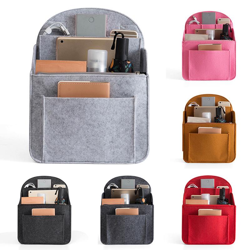 Backpack Insert Organizer - Tragbarer Rucksack-Filzeinsatz, kleine Tasche, Kosmetiktaschen, Make-up-Organizer,