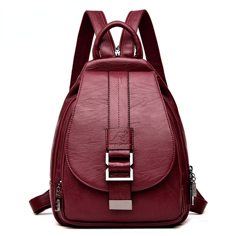 Leather Backpack Vintage - Designer Rucksäcke Frauen Leder Rucksäcke Weibliche