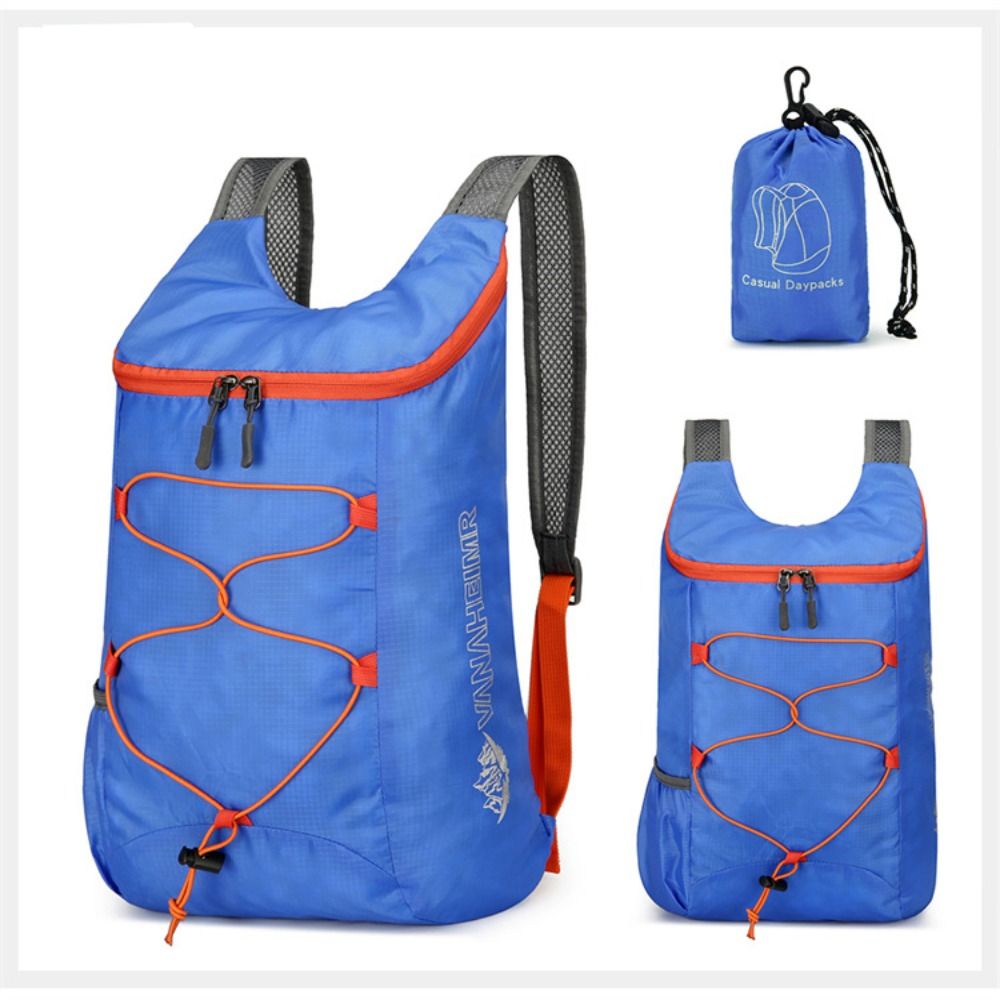 Hiking Backpack Waterproof - Faltbarer Sportrucksack, wasserdichter Nylongewebe-Campingrucksack mit hoher