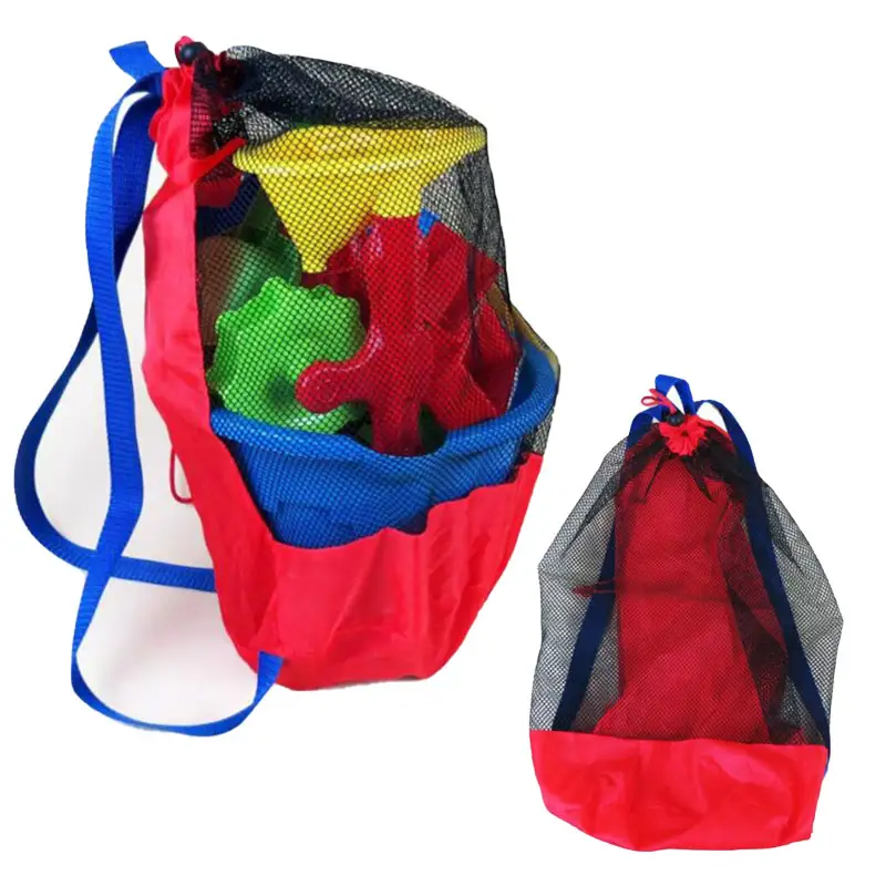 Foldable Backpack Small - 1 Stück Strandtasche, faltbar, tragbar, Netz-Schwimmtasche