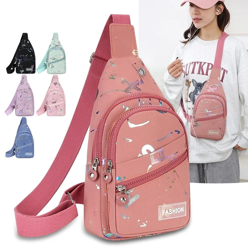 Sling Backpack Shoulder - Damen Sling-Brusttasche Leichter Crossbody-Rucksack Lässiger Sport-Reise-Tagesrucksack