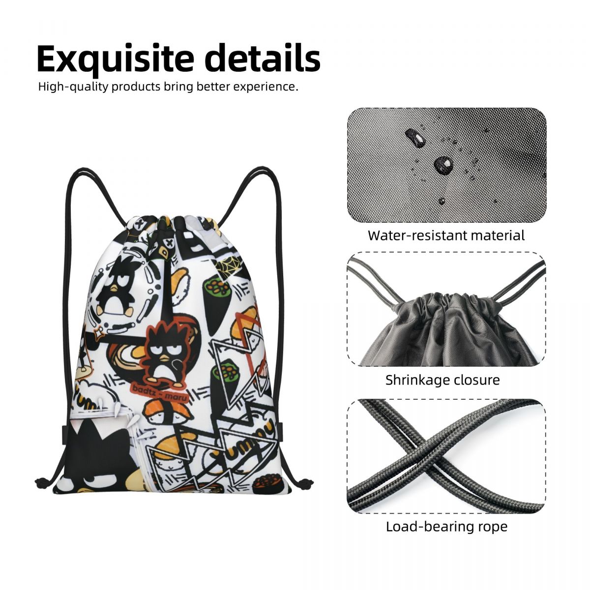 Niedlicher Cartoon-Pinguin Bad – Drawstring Gym Bag Bewertung und Preis