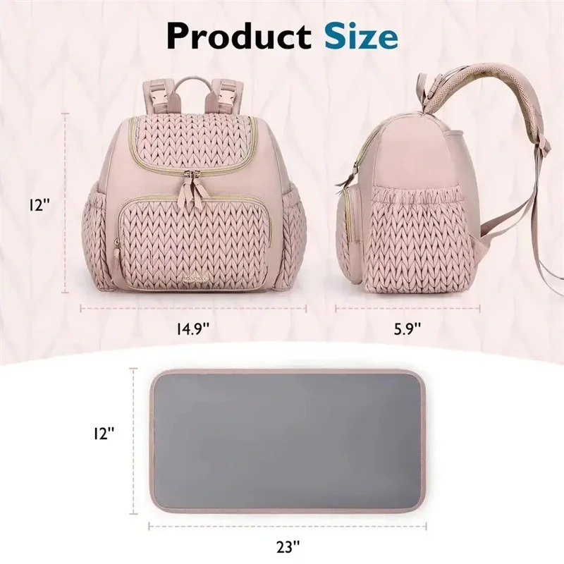 Große Wickeltasche mit Strickm – Backpack Diaper Bag Bewertung und Preis