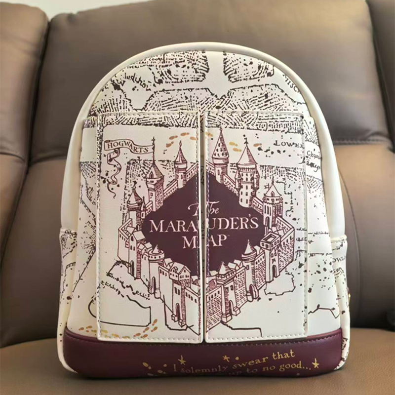 Harry Potter Karten-Print Cosp – Fashion Backpack Women Bewertung und Preis