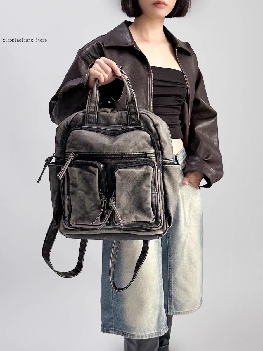 Luxuriöse, weiche, gewaschene  – Leather Backpack Vintage Bewertung und Preis