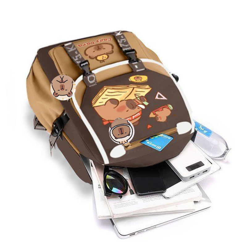 Kawaii Capybara Stilvoller Kha – School Backpack Teen Bewertung und Preis