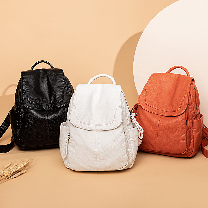 Damen rucksack weiß gewaschene – Fashion Backpack Women Bewertung und Preis