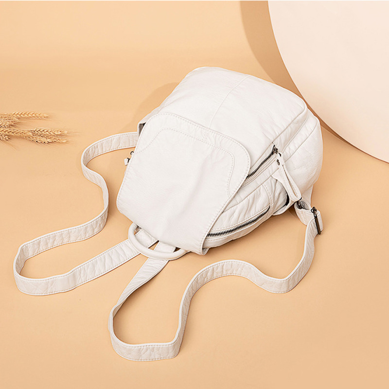 Damen rucksack weiß gewaschene – Fashion Backpack Women Bewertung und Preis
