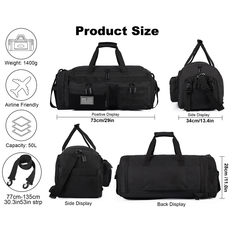 LHI 50L 3-in-1 Reise-Reisetasc – Urban Backpack Tactical Bewertung und Preis