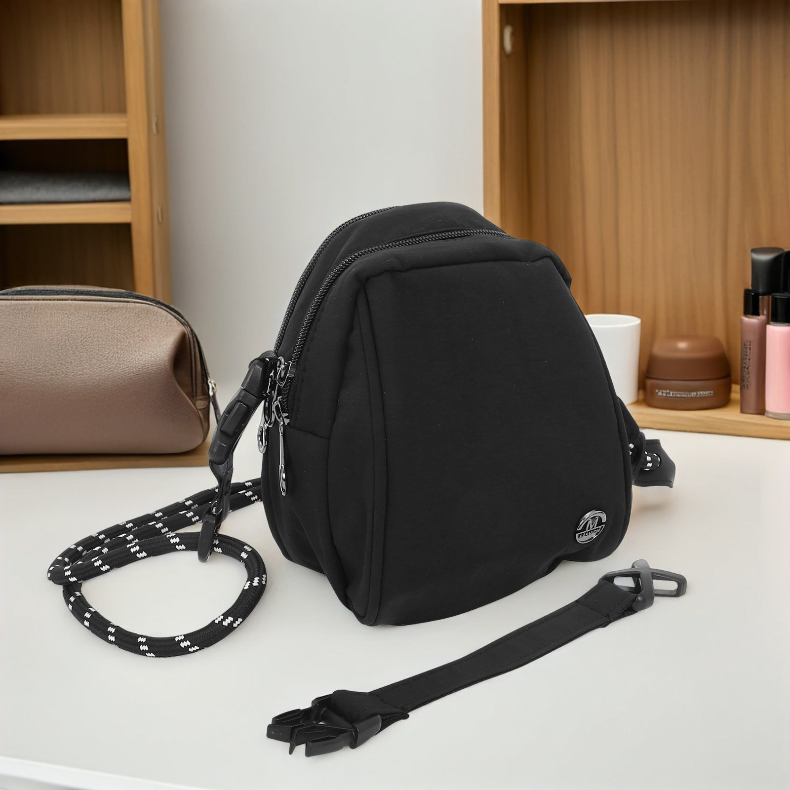 Leichte Schwarze Muschelförmig – Mini Backpack Purse Bewertung und Preis