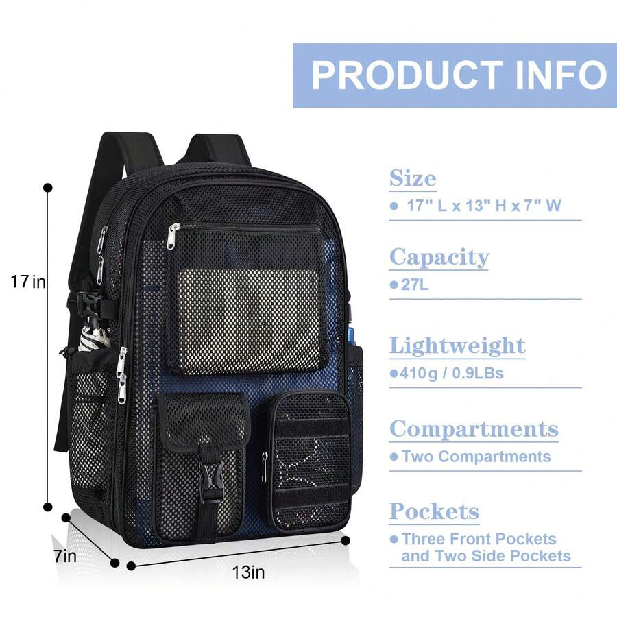 Mesh-Rucksack, 36 l, großer, r – Canvas Backpack Casual Bewertung und Preis