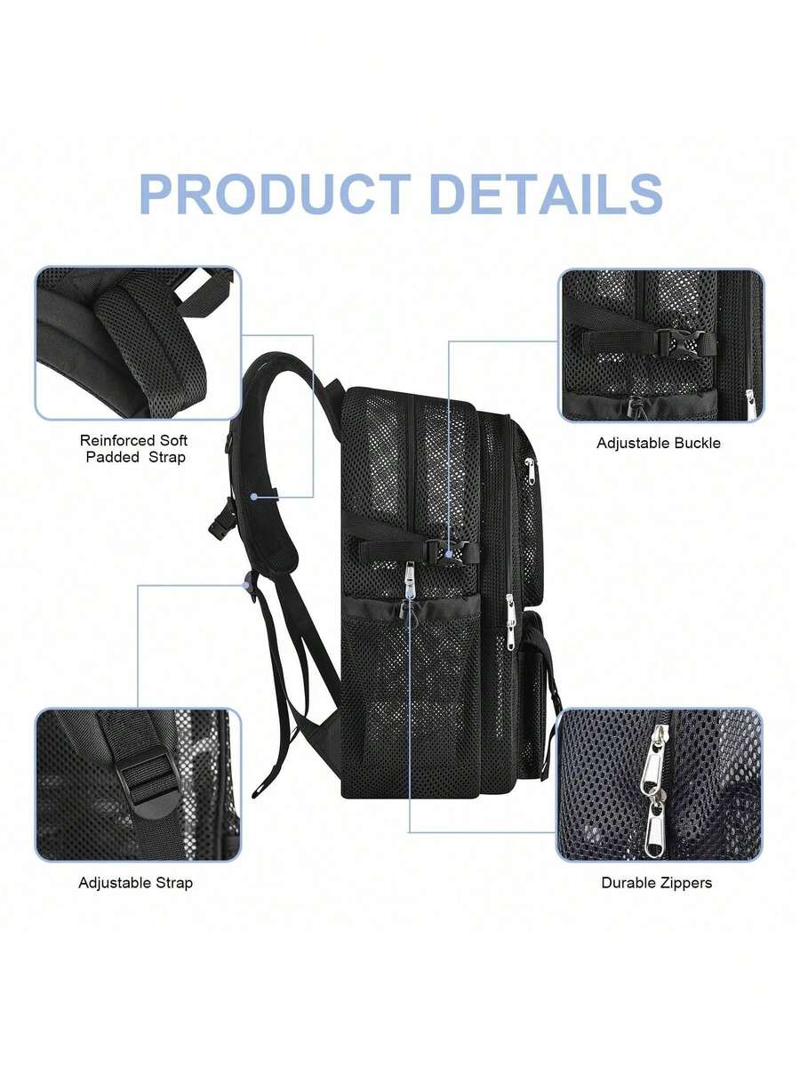 Mesh-Rucksack, 36 l, großer, r – Canvas Backpack Casual Bewertung und Preis