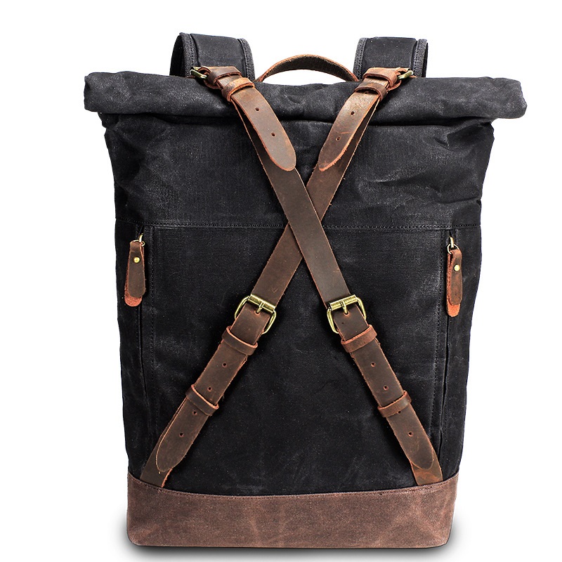 Retro Leinwand Leder Rucksäcke – Leather Backpack Vintage Bewertung und Preis