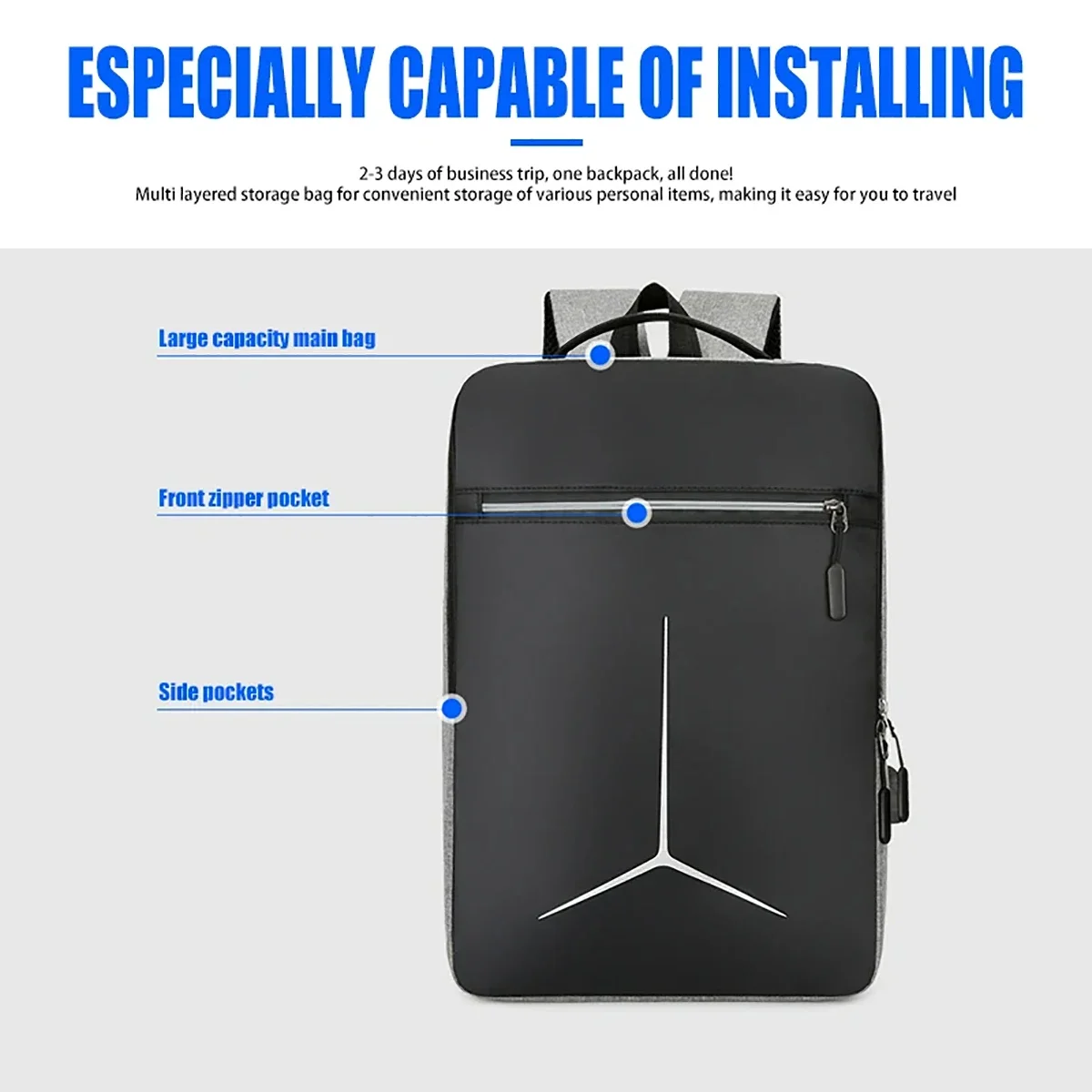 Modischer Diebstahlsicherer US – Travel Backpack Anti Theft Bewertung und Preis